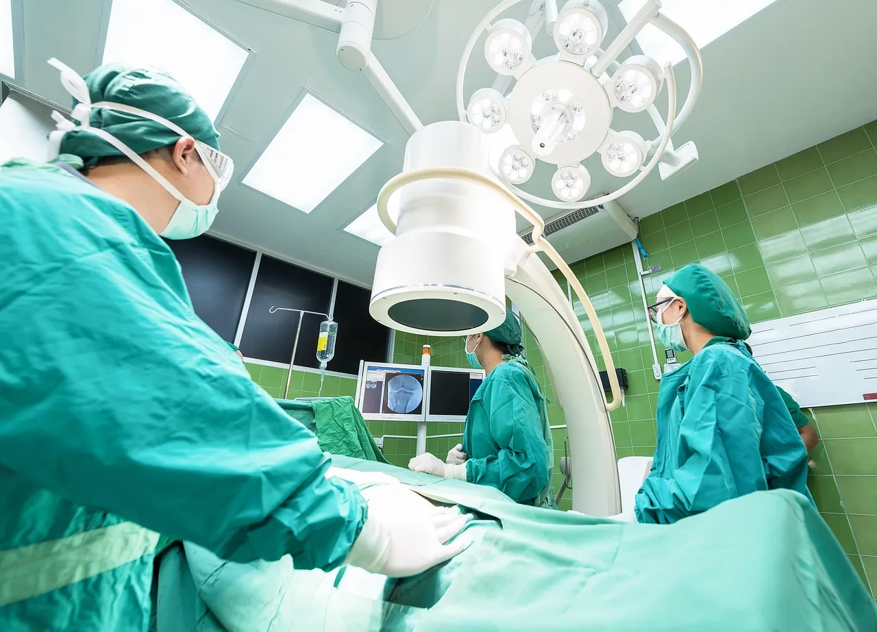 Surgeons at work in an operating room